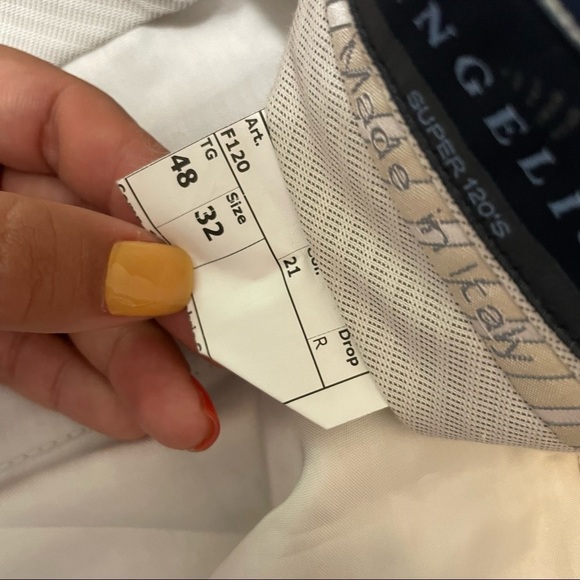 Angelico Navy Super 120's Trouser Pants​​ - Picture 8 of 8